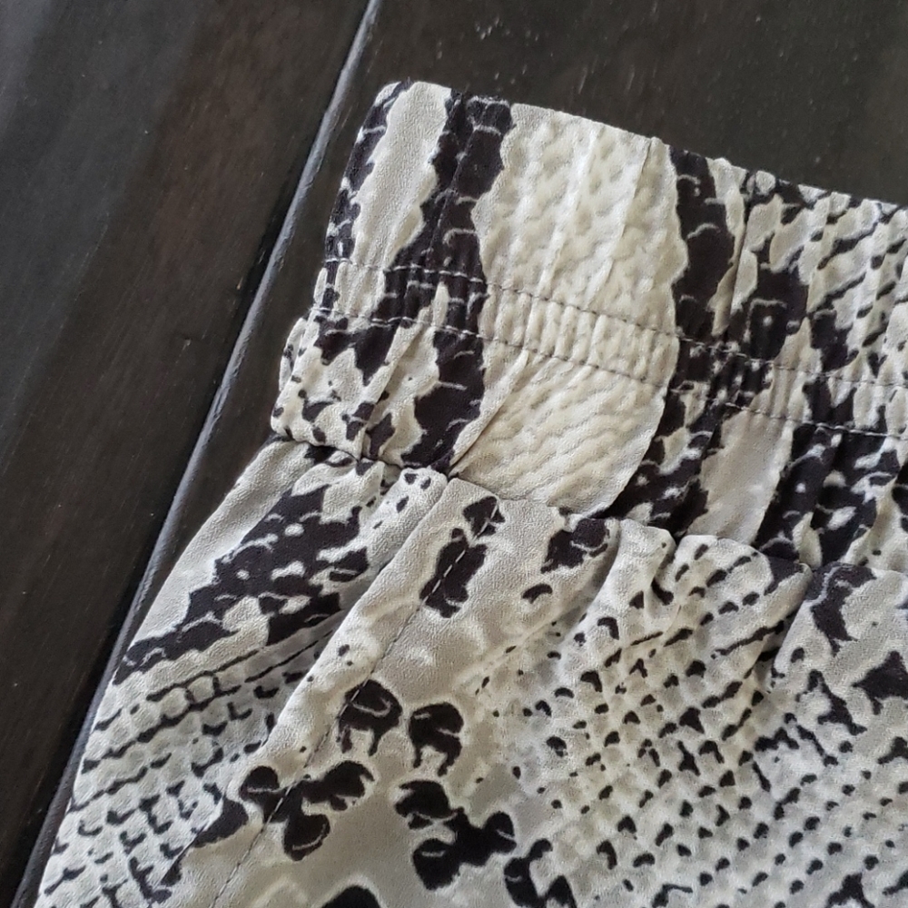 Silky Snake Print Pants